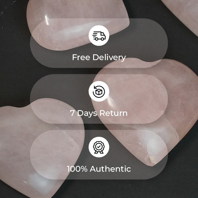 🌸 Rose Quartz – Big Heart Stone