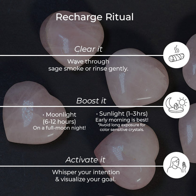 Rose Quartz Puffy Heart Stone