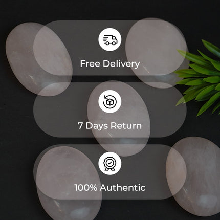 🌸 Rose Quartz 90-110 GM Palm Stone