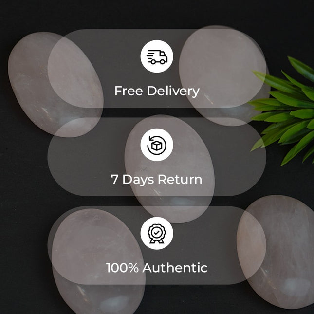 🌸 Rose Quartz 90-110 GM Palm Stone