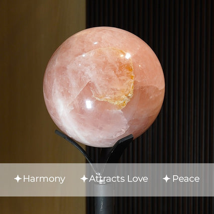 Rose Quartz Crystal 9.9 Kg Ball – Stone of Love, Harmony & Emotional Healing