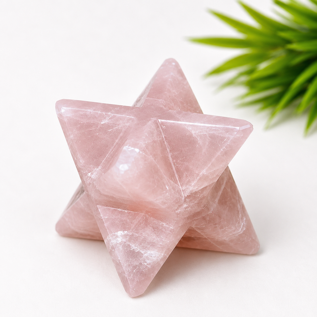Rose Quartz Merkaba Big Star