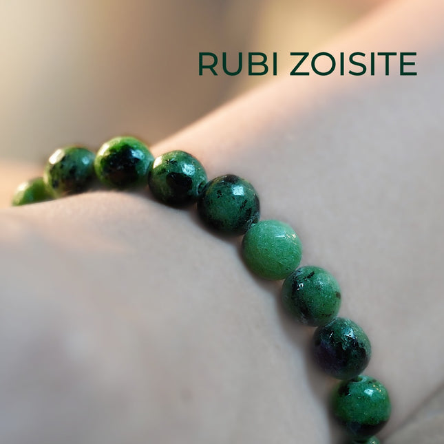 Ruby Zoisite Diamond Cut Bracelet – Passion Meets Purpose