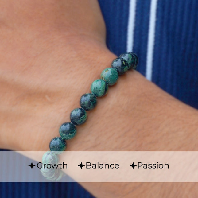 Ruby Zoisite Beads Bracelet