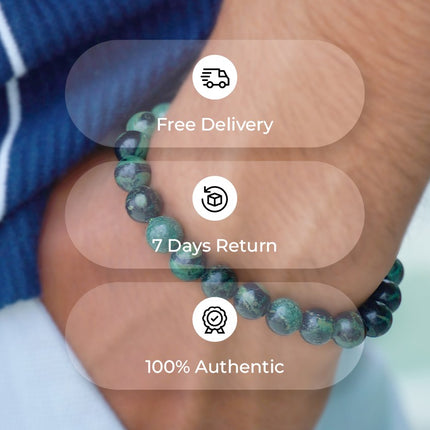 Ruby Zoisite Beads Bracelet