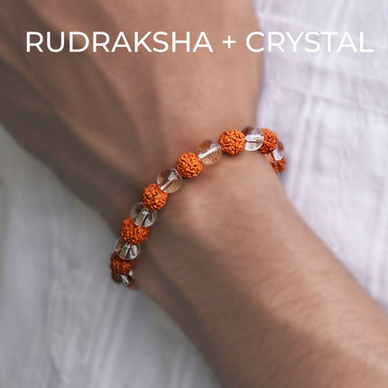 Rudraksha Crystal – 8mm Natural Beads
