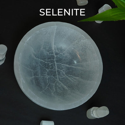 Selenite Crystal 6 Inch Bowl – Purification, Clarity & Spiritual Elevation
