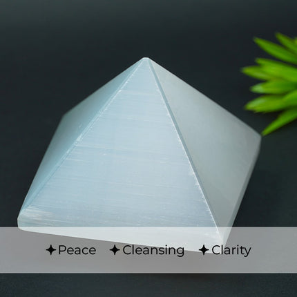 Selenite Pyramid – Crystal of Light, Clarity & Cleansing