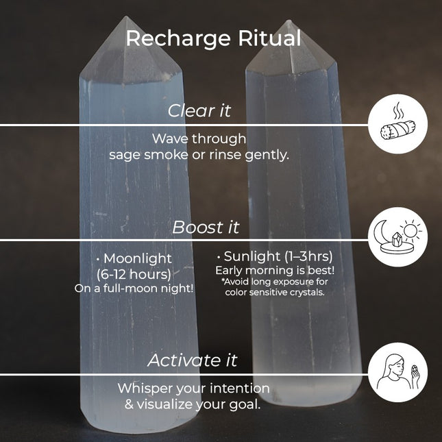 Selenite Wand – Purify, Calm, and Elevate Your Energy