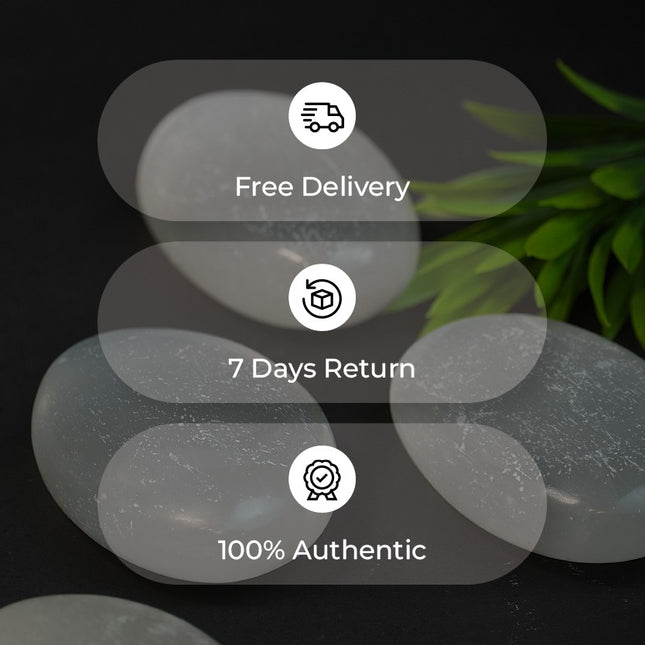🌟 Selenite Palm Stone