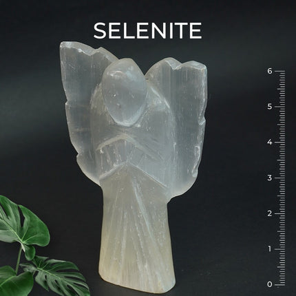 Selenite 6 inch Angel – Divine Light, Cleansing Energy & Higher Guidance