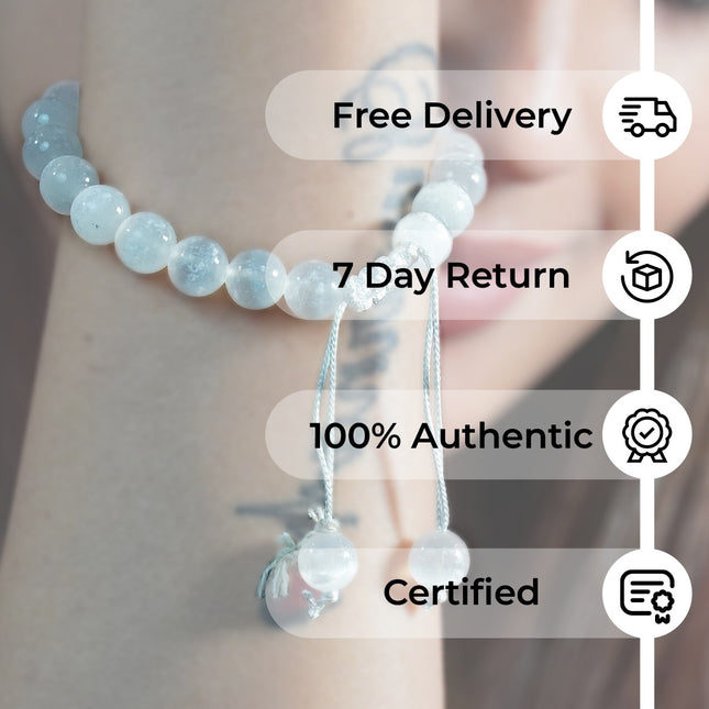 ✨ Selenite Single Dori Bracelet – Purity, Clarity &amp; Spiritual Protection