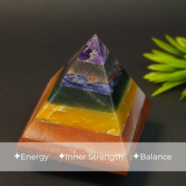 7 Chakra Pyramid – Crystal Energy Balancer