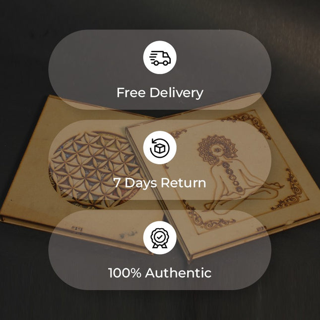 7 Chakra Zibu Coins Set – Hand-Etched Symbolic Energy Discs