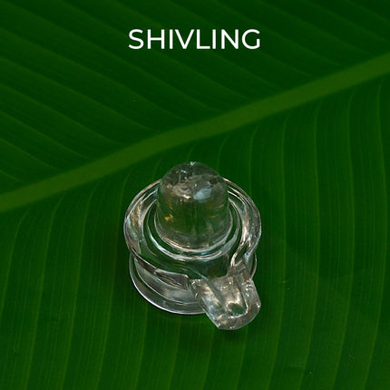 Exclusive Clear Quartz (Sphatik) Shivling