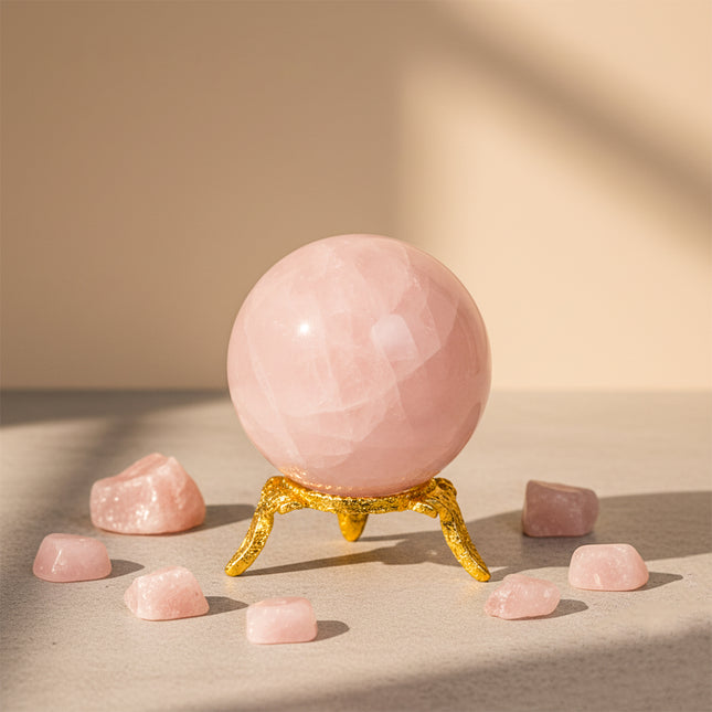 Rose Quartz Crystal Ball
