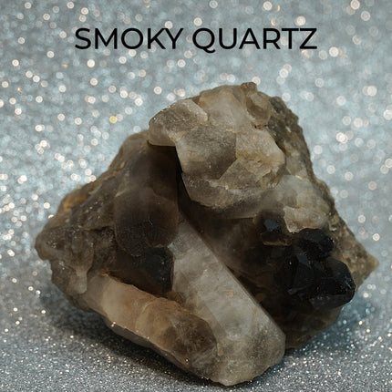🖤 Natural Smoky Quartz Cluster