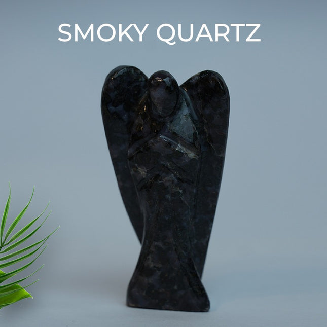Smoky Quartz Angel – Grounding Protection, Emotional Release & Gentle Strength