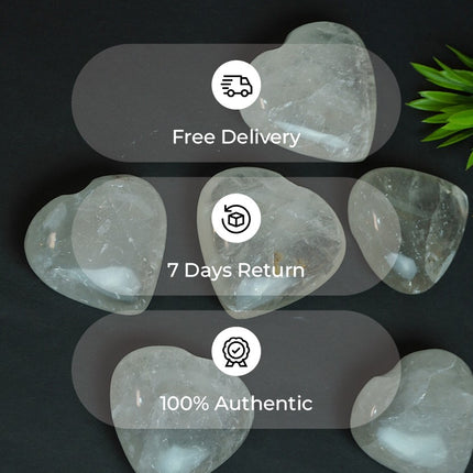 🤎 Smoky Quartz – Big Heart Stone