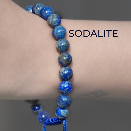 Sodalite Single Dori Bracelet – Intuition, Clarity & Inner Peace