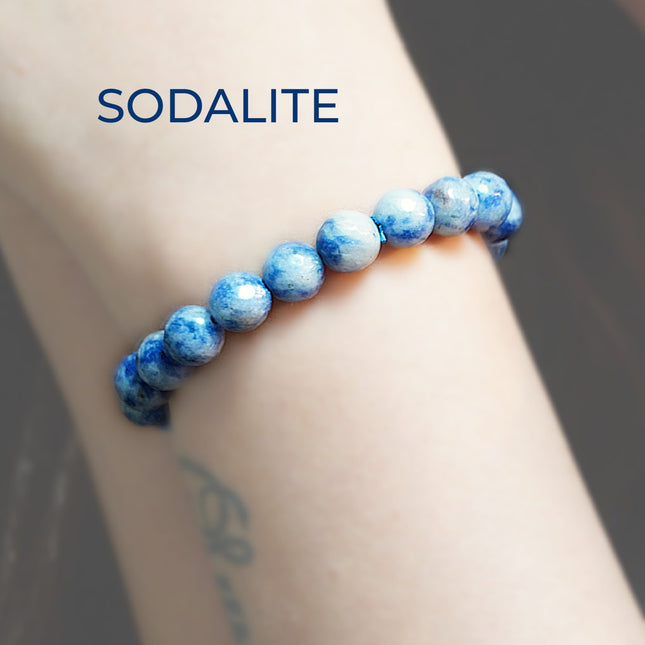 Sodalite Diamond Cut Bracelet – Speak Your Truth, Strengthen Your Mind