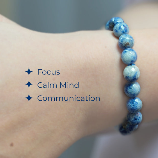Sodalite Diamond Cut Bracelet – Speak Your Truth, Strengthen Your Mind