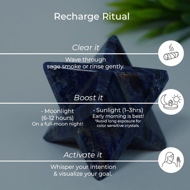 Sodalite Merkaba Big Star