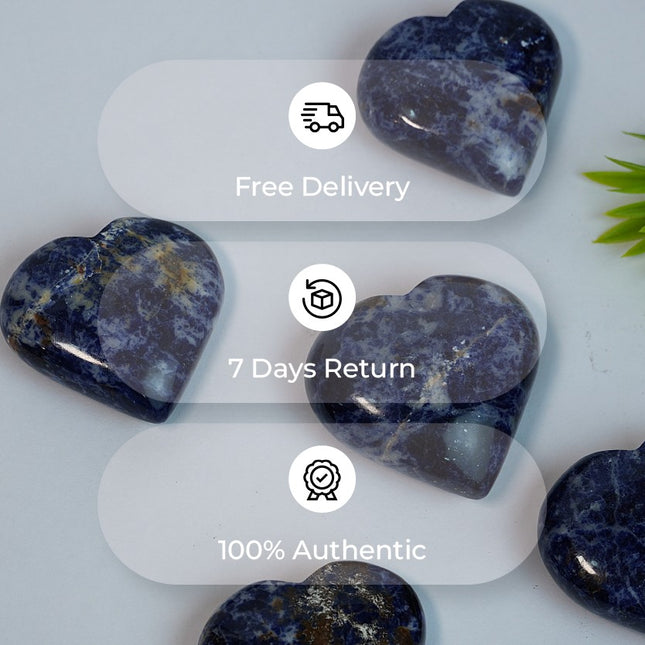 💙 Sodalite Big Heart Stone