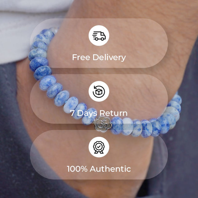 Sodalite Wati Bracelet – Stone of Wisdom, Clarity, Inner Peace and Communication