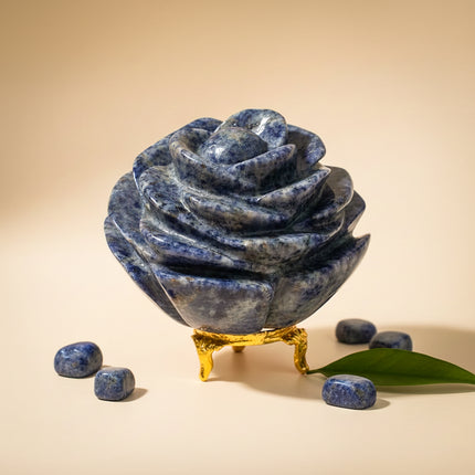 Lapis Lazuli Stone Flower
