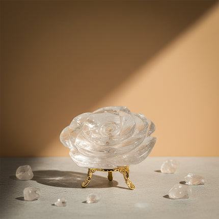 Clear Quartz Stone Flower