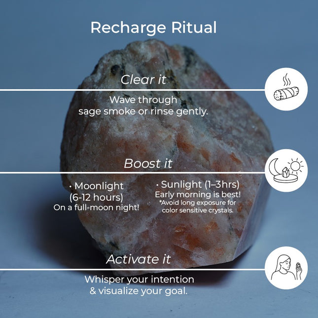 Sunstone Raw Points – Stone of Joy, Confidence & Solar Energy