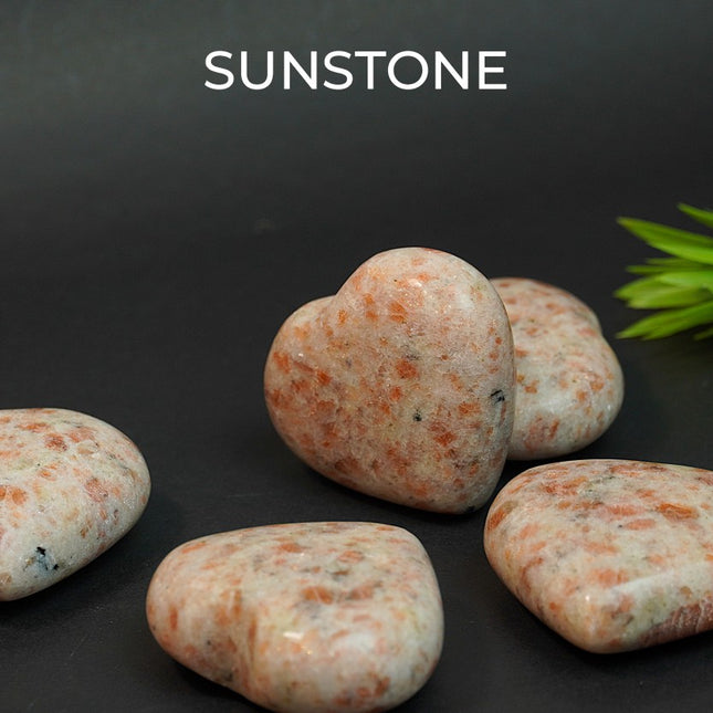 ☀️ Sunstone – Big Heart Stone