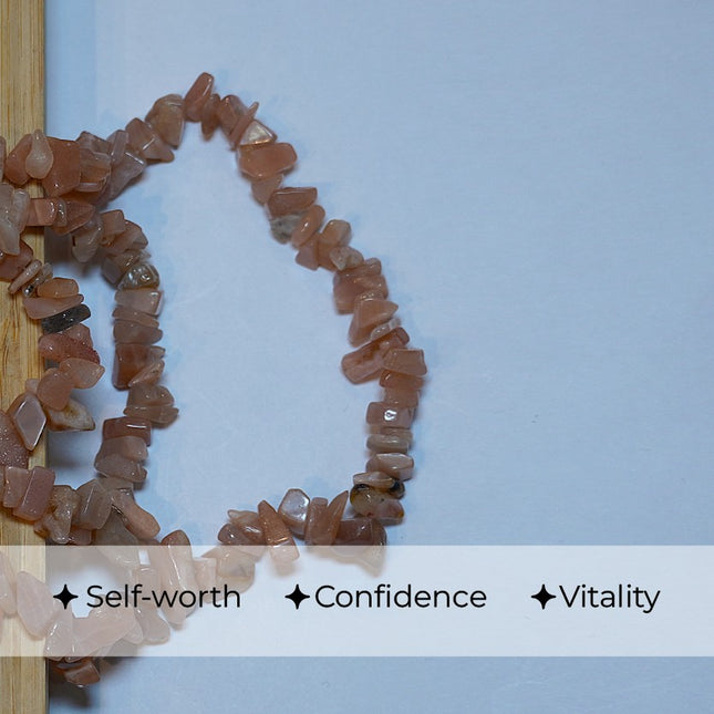 🌞 Sunstone Chips Mala