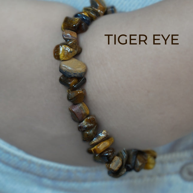 Tiger Eye Chips Bracelet