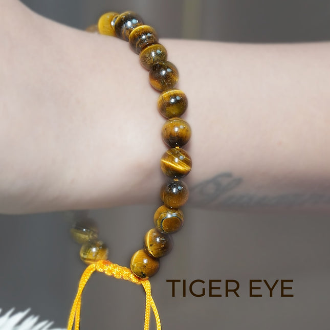 Tiger Eye Single Dori Bracelet – Courage, Protection &amp; Confidence