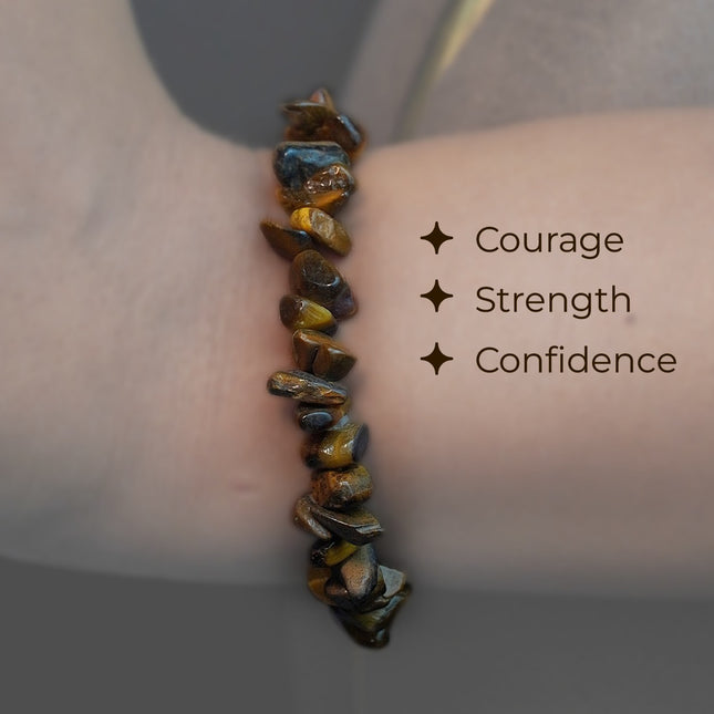 Tiger Eye Chips Bracelet