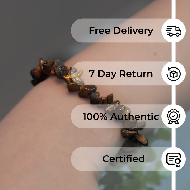 Tiger Eye Chips Bracelet