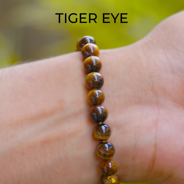 🐯 Tiger Eye Beads Bracelet – Courage, Focus & Prosperity 🐯