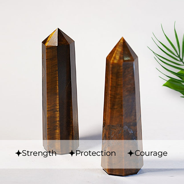 Tiger Eye Wand – Grounding, Confidence, and Protection