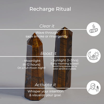 Tiger Eye Wand – Grounding, Confidence, and Protection