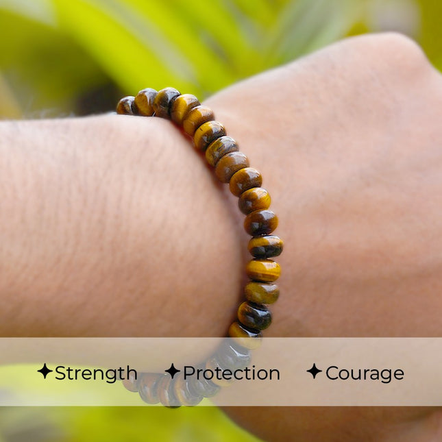 🐅 Tiger Eye Wati Bracelet — The Stone of Protection & Confidence