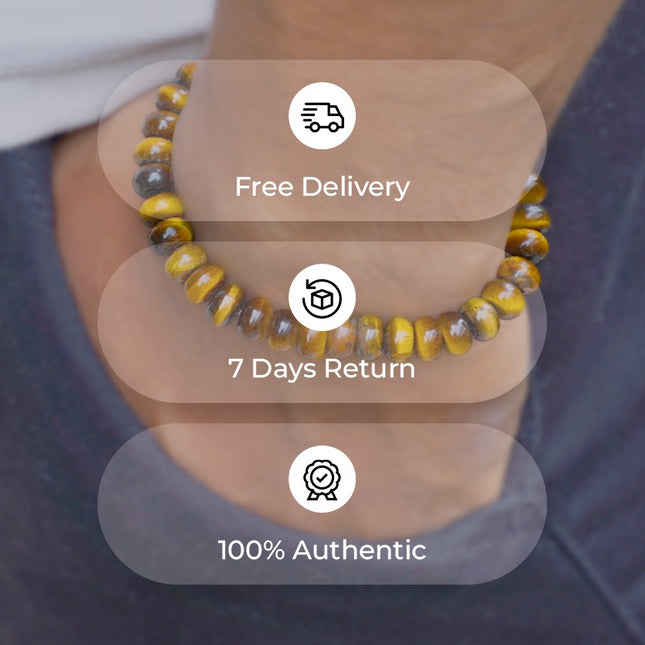 🐅 Tiger Eye Wati Bracelet — The Stone of Protection & Confidence