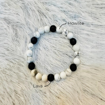 Tranquil Root Round Beads Bracelet