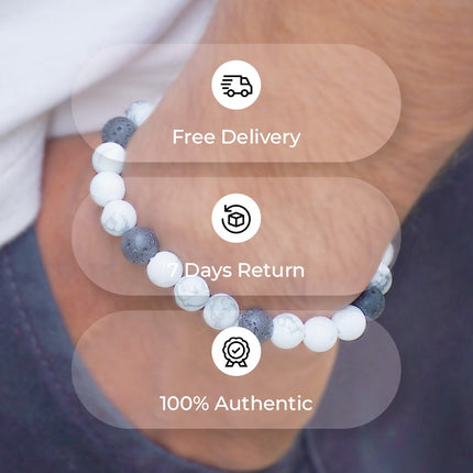 Tranquil Root Round Beads Bracelet