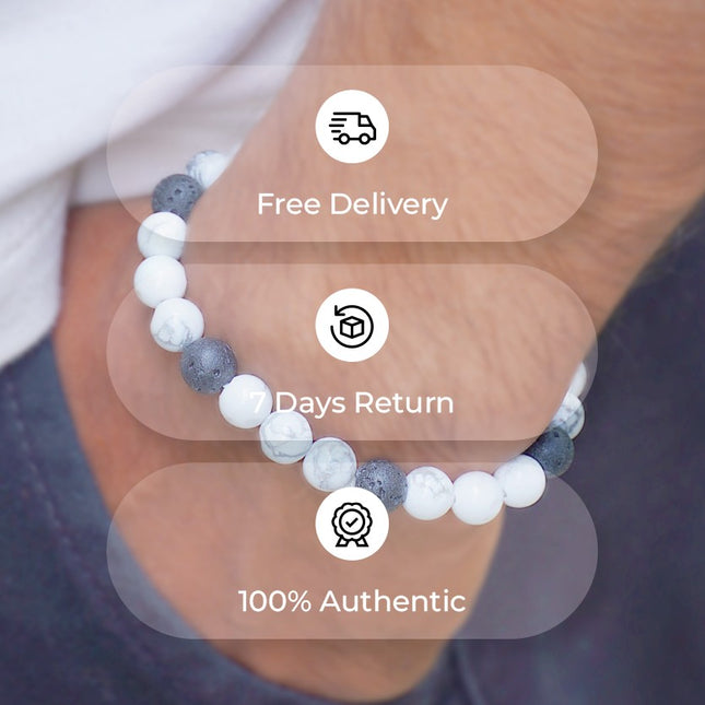Tranquil Root Round Beads Bracelet