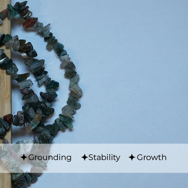 Tree Agate Chips Mala