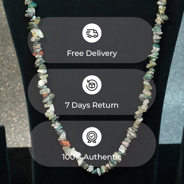 Tree Agate Chips Mala