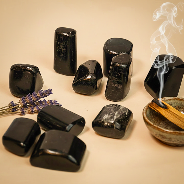 Natural Black Obsidian Tumble Stones