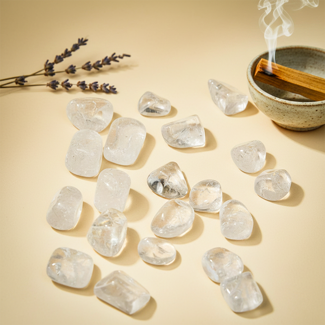 Natural Clear Quartz Tumble Stones